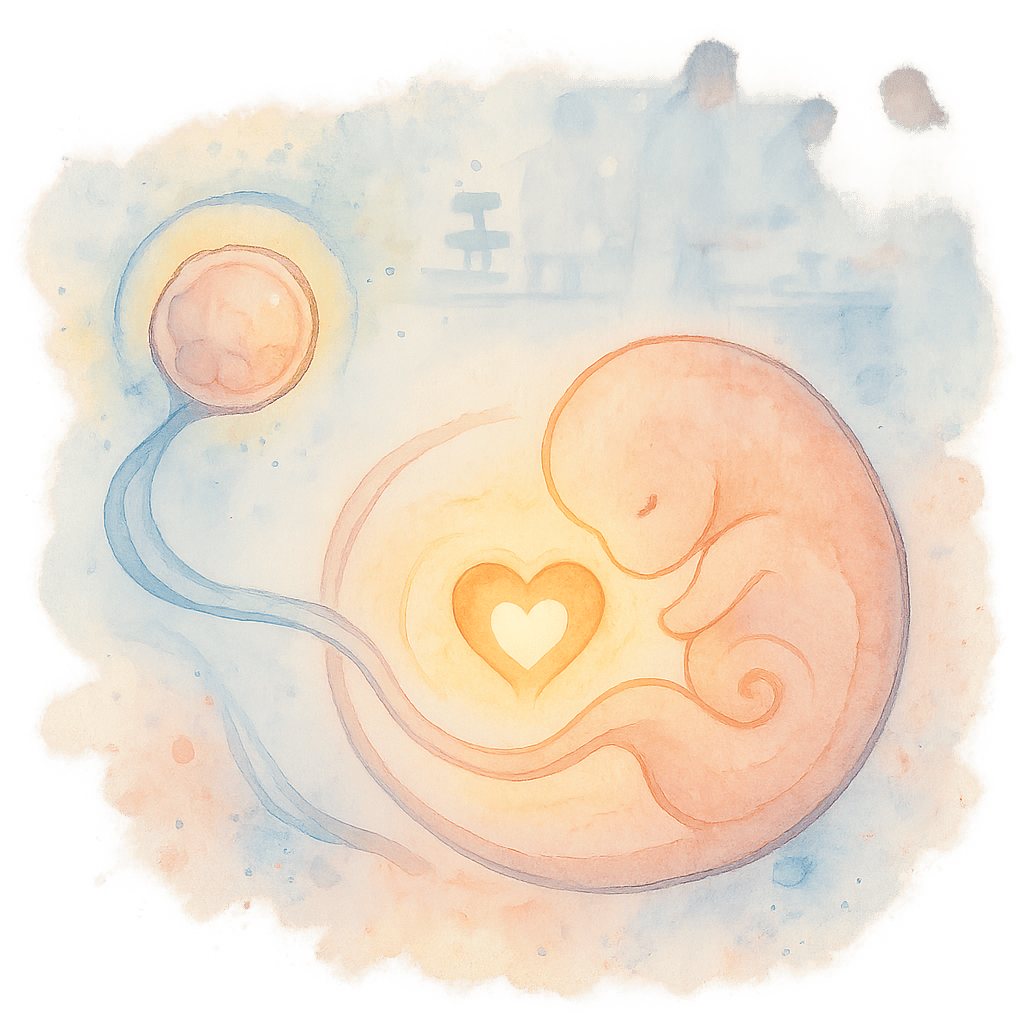 Этапы развития эмбриона: от имплантации до первых ударов сердца