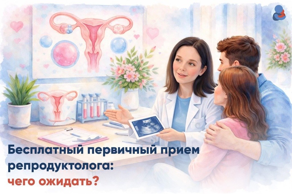 Бесплатный первичный прием репродуктолога: чего ожидать?