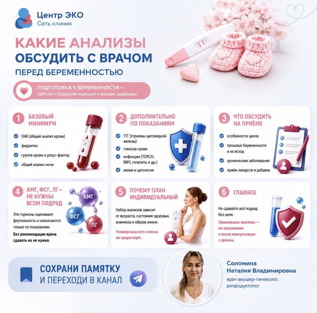 Мы здоровы, зачем нам анализы перед беременностью?